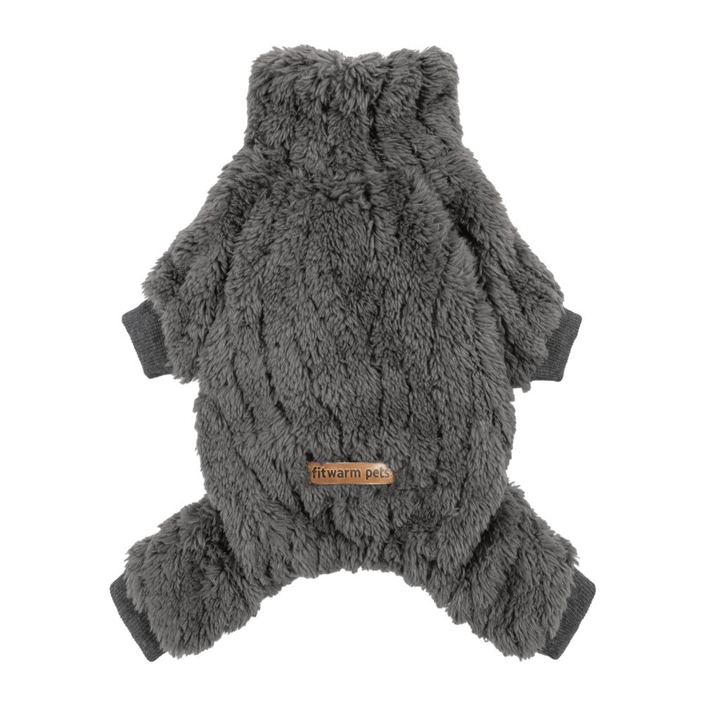 Fitwarm pijama para perros con cuello tortuga, mantiene cálido el torso en paseos fríos.