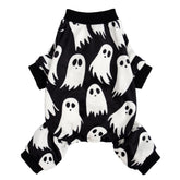 Pijama para perro Fitwarm con fantasma frontal, ideal para fiestas de disfraces y calor suave.