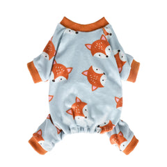 Fitwarm pijama perro zorro divertido frente gris naranja XXL para abrigo cómodo
