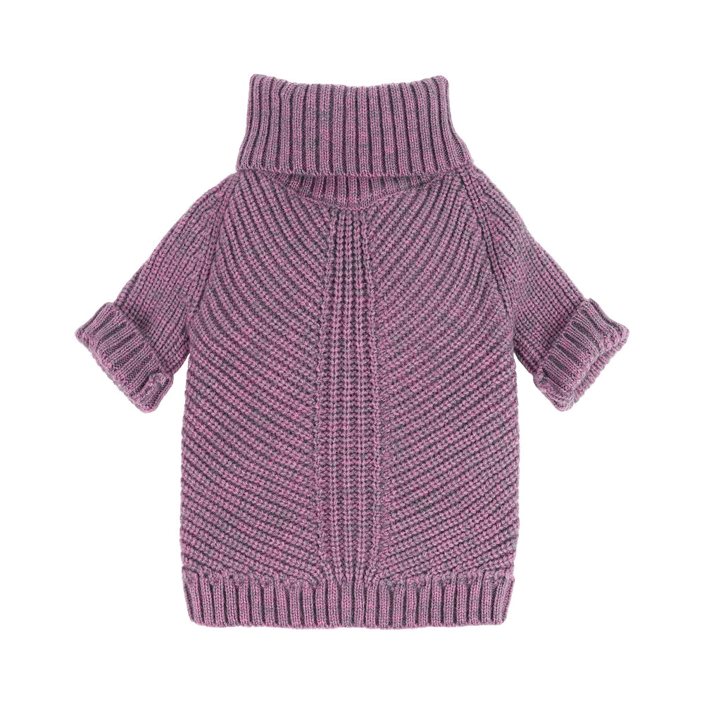 Fitwarm sudadera para perro lavanda, frente, abrigado con estilo.
