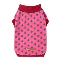 Fitwarm sudadera polar con puntos para perros pequeños, diseño cálido para paseos.