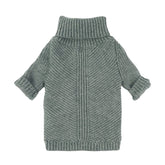 Fitwarm suéter para perro con cuello alto gris pequeño, tacto suave y cálido.