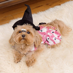 Vestido Halloween para Perro Fitwarm dorso con estilo fantasma.