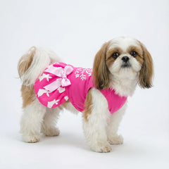 Fitwarm vestido-pascua-perro estampado conejos, ideal para fotos