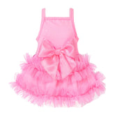 Vestido Fitwarm para perro, frontal rosa, ideal para fiestas y fotos.