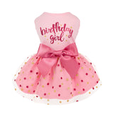 Vestido Fitwarm para perros, tul rosa para día de cumpleaños