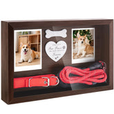 FITWOWFIT marco conmemorativo para perros, frente acrílico para una exhibición clara de recuerdos.