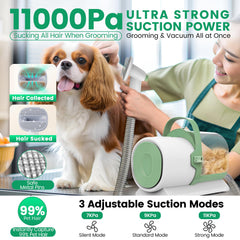 Cubeta de polvo 2,5 L FIXR PG50 Plus, vaciado rápido tras grooming.