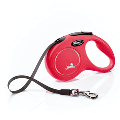 Flexi New Classic: correa retráctil para perros pequeños, 16 pies, paseos cómodos y controlados.