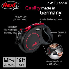 Tecnología anti-enredos de FLEXI New Classic para paseos fluidos sin nudos.