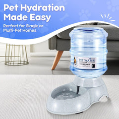 Flexzion botella de 1 galón recargable para dispensador, agua fresca