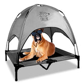 Floppy Dawg cama para perro elevada con malla fresca para exterior.