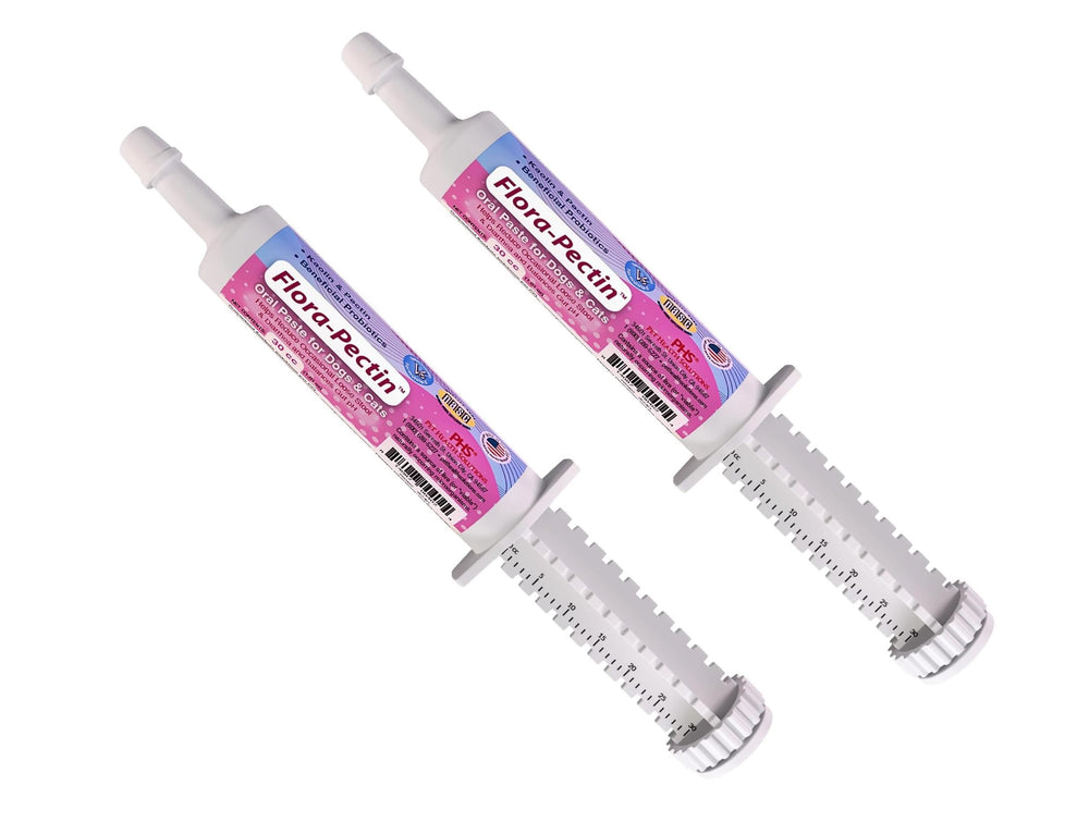 FLORA-PECTIN pasta-oral para perros y gatos, ayuda digestiva suave.
