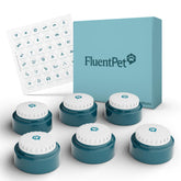 FluentPet Speak Up Button 6 Pack frente: mejora la comunicación diaria de perros y gatos.