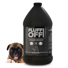 Girl With The Dogs Fluff Off condicionador deslanado en botella, reduce pelo suelto.