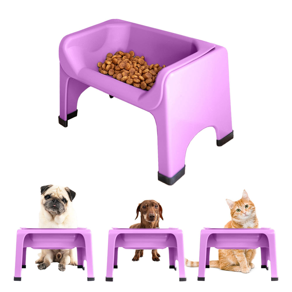 Fluff Trough cuenco elevado para perros facilita comer con postura adecuada