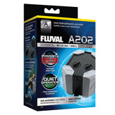Fluval A202 bomba de aire, vista frontal, mejora circulación del agua en acuario.