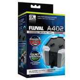 Fluval A402 bomba de aire 4W, vista frontal, mejora circulación y oxígeno en el acuario.