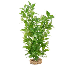 Planta artificial Fluval Ludwigia blanca de 14 pulgadas para acuario, decorativa y duradera.
