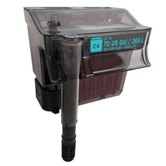 Fluval C4: tapa del filtro facilita el acceso para limpieza rápida.