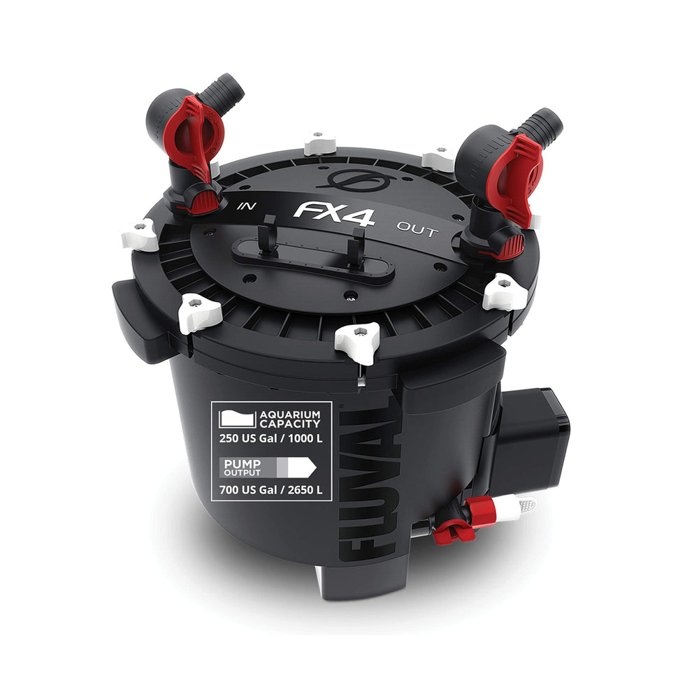 El filtro Fluval FX4 en diseño compacto para acuarios grandes.