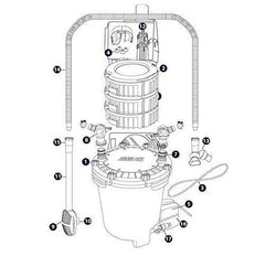 Fluval FX6: detalle de cierre para acceso rápido en mantenimiento