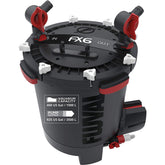 Frente del filtro Fluval FX6 mostrando el diseño compacto para acuarios grandes