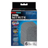 Fluval almohadilla eliminadora de nitrito para 307-407, paquete de seis para filtración eficiente.