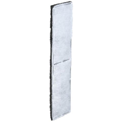 Fluval U4 lado filtración poliéster atrapa partículas finas.