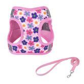 Flymind arnés de colocación fácil con flor XS para perros pequeños