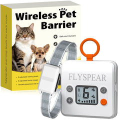 FLYSPEAR Barrera collar ajustable para gatos y perros pequeños, entrenamiento seguro.