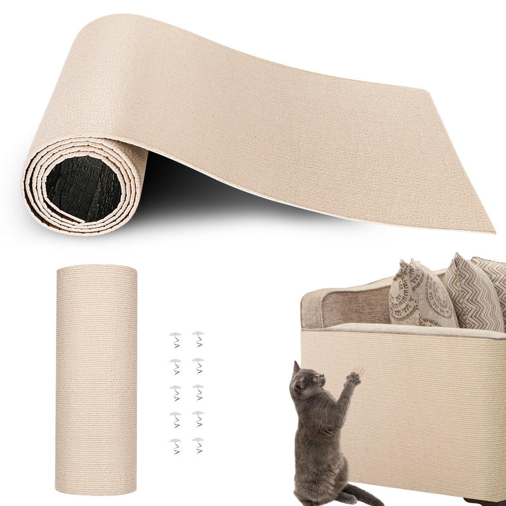 Fmelut mat de rasguño para gatos grande protege sofás y proporciona área de juego