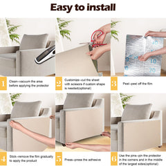 Fmelut protector sofá beige protege muebles de arañazos y desgaste diario