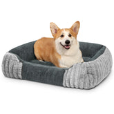 Fnsyay cama para perro mediano 32x24 con espuma memoria respirable y soporte suave.