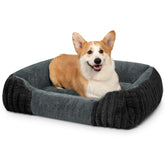 Cama Fnsyay para perros medianos 80x60 cm con espuma rellena para soporte