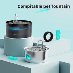 Conjunto de filtros y esponjas FOFNON para fuente de gato, reemplazo práctico
