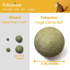 Bola gigante de hierba gatera de Fokauiwo para gatos.
