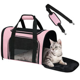 FOORLON Portador gato suave frontal, ideal para viajes cómodos.