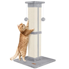 Fopetfy poste rasca-gato de 33 pulgadas para ejercicio y estiramiento.