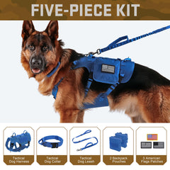 Mochilas MOLLE Forestpaw incluidas, útiles para llevar golosinas y equipo.