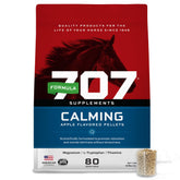 Formula 707: botella de suplemento calmante para caballos; favorece relajación y enfoque.