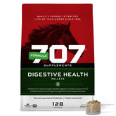 Formula 707 suplemento digestivo para caballos, envase de 8 lb, apoyo digestivo.