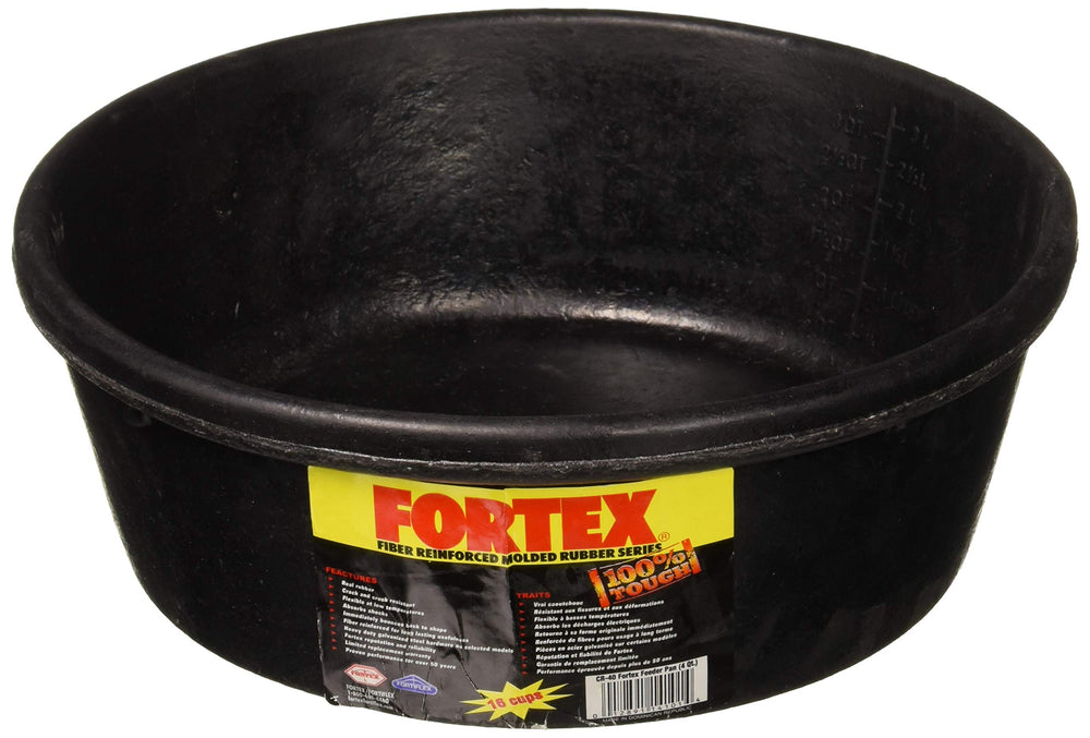 Fortex Feeder Pan para perros y gatos, comedero mediano, resistente y fácil de limpiar.