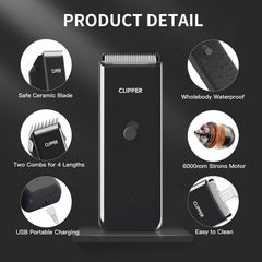 Founouly motor 12V para cortes eficaces en pelos densos, ahorro de tiempo.