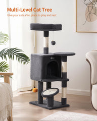 FourFurPets cabaña para gato oculta, refugio cómodo para gatos tímidos.