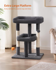 FourFurPets condo para gatos grandes con base estable y protección antivuelco