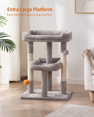 FourFurPets condo para gatos protege muebles y ofrece entretenimiento seguro.