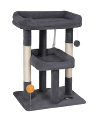 FourFurPets torre interior para gatos con poste de sisal para afilar uñas