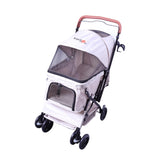 FOURPAW cochecito reversible, vista frontal, facilita interacción cara a cara con tu mascota.