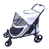 FOURPAW carrito para perros plegable con un toque, fácil de guardar en el coche.